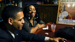 Film Still - Louis tells his story to patrons at his favorite bar.